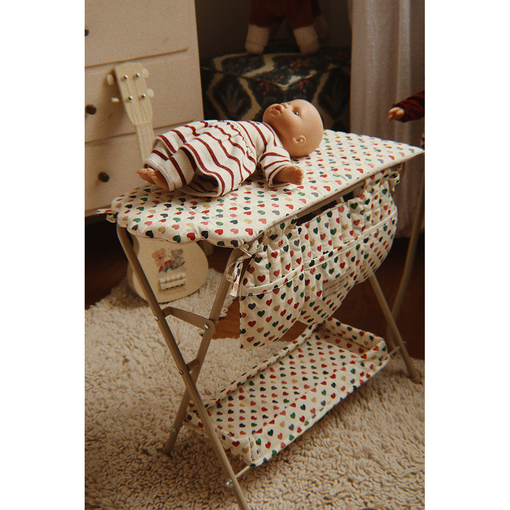 Konges Sløjd Doll Changing Table, Coeur colore