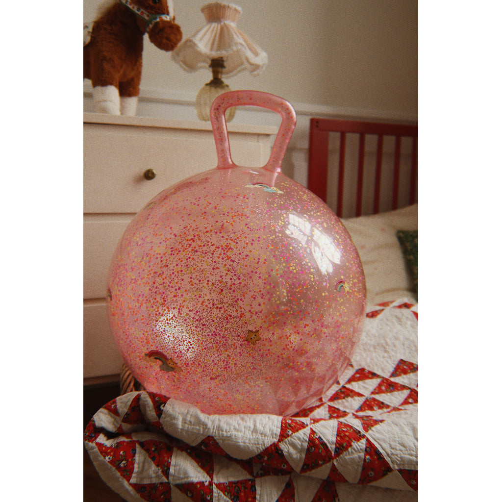 Konges Sløjd Glitter Bouncy Ball, Rainbow