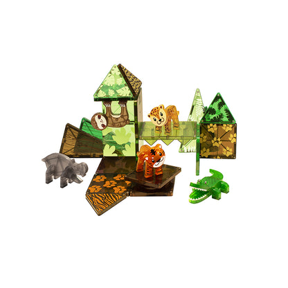 Magna-Tiles Jungle Animals, Set of 25 Pieces
