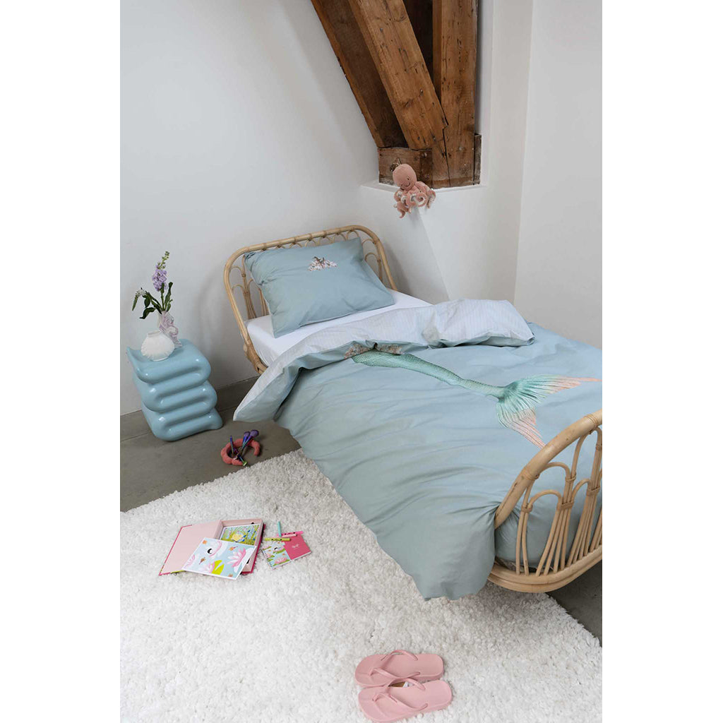 Snurk Adult Bedding, Organic - Mermaid Aqua