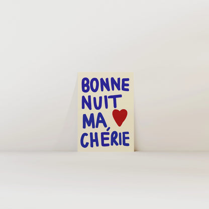Nephthys Illustrated Poster, Bonne Nuit ma Chérie - A4