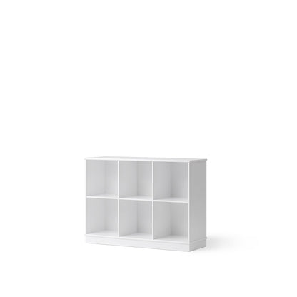 Oliver Furniture Wood Shelf, 3x2 Compartments – Available with or without horizontal base