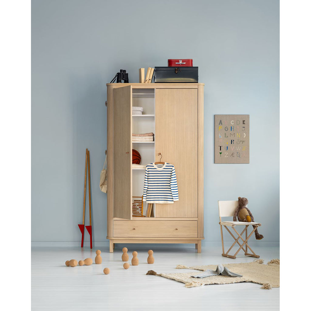 Oliver Furniture Wood klædeskab m 2 døre, Eg