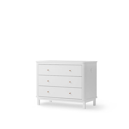 Oliver Furniture Wood Dresser with 3 Drawers - White