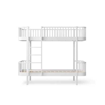 Oliver Furniture Wood Original Køjeseng Hvid med stige i front