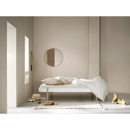 Oliver Furniture, Wood Lounger, 120 x 200 cm – white/oak