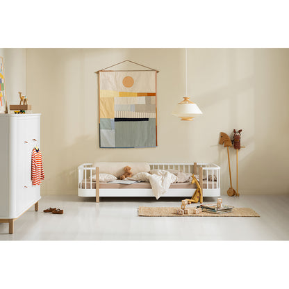 Oliver Furniture, Wood Original House Bed - White/Oak
