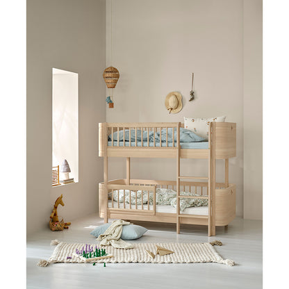 Oliver Furniture, Wood Mini+ Mid-Height Bunk Bed - Oak