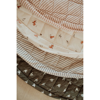 Play&amp;Go 2-in-1 Baby Blanket, Organic - Stripes Blue