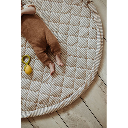 Play&amp;Go 2-in-1 Baby Blanket, Organic - Stripes Blue