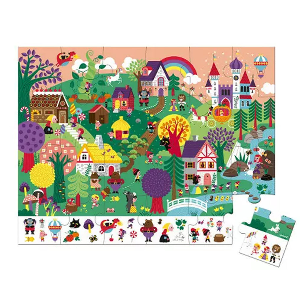 Janod Observation Puzzle, Tales - 24 Pieces