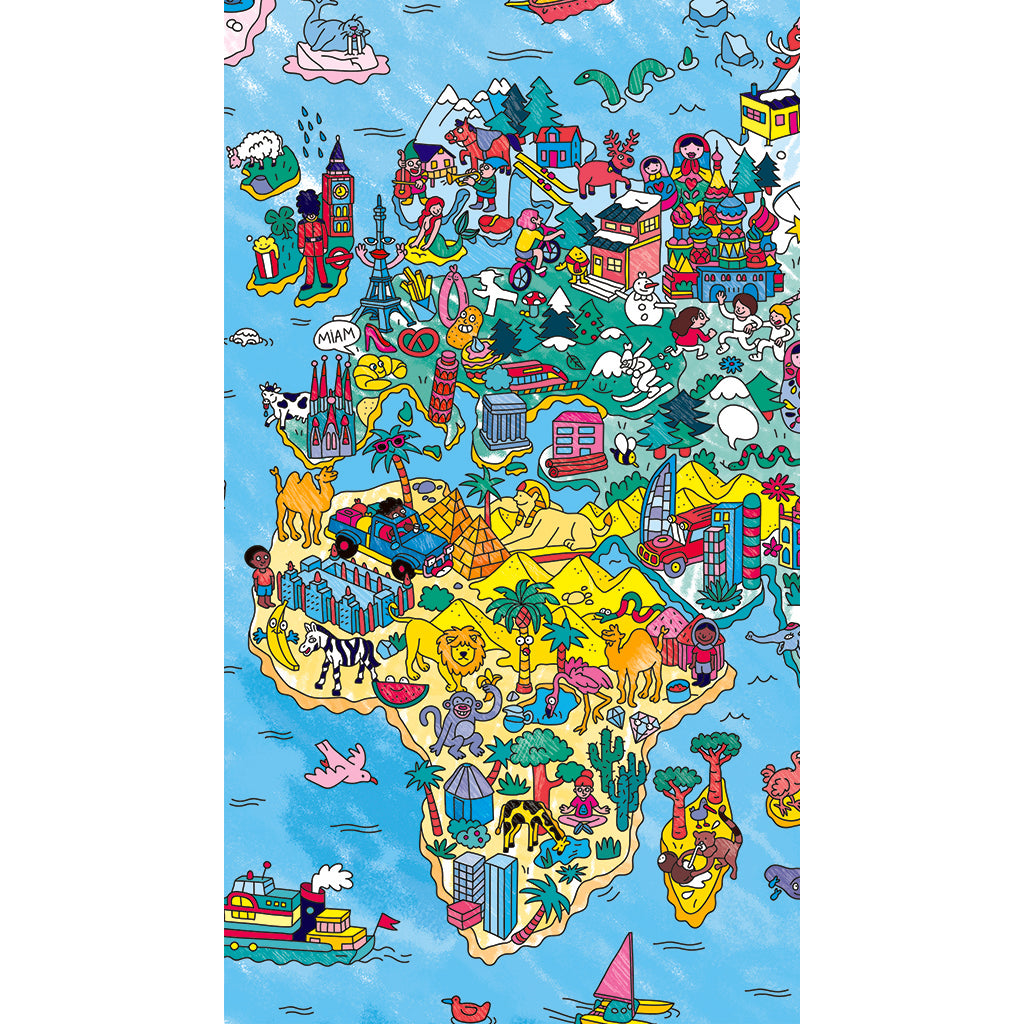 Omy Large Coloring Poster, 70 x 100 cm - Atlas