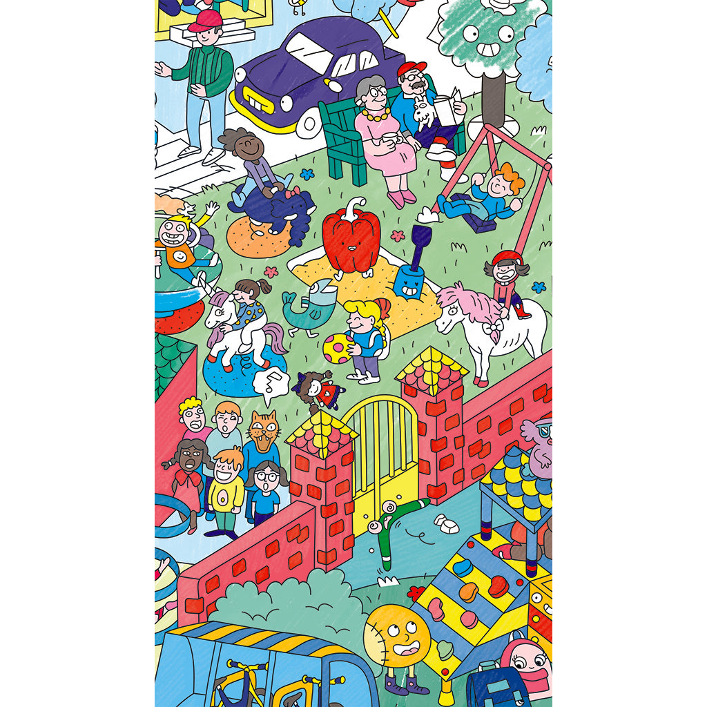 Omy Large Coloring Poster, 70 x 100 cm - Kids Life