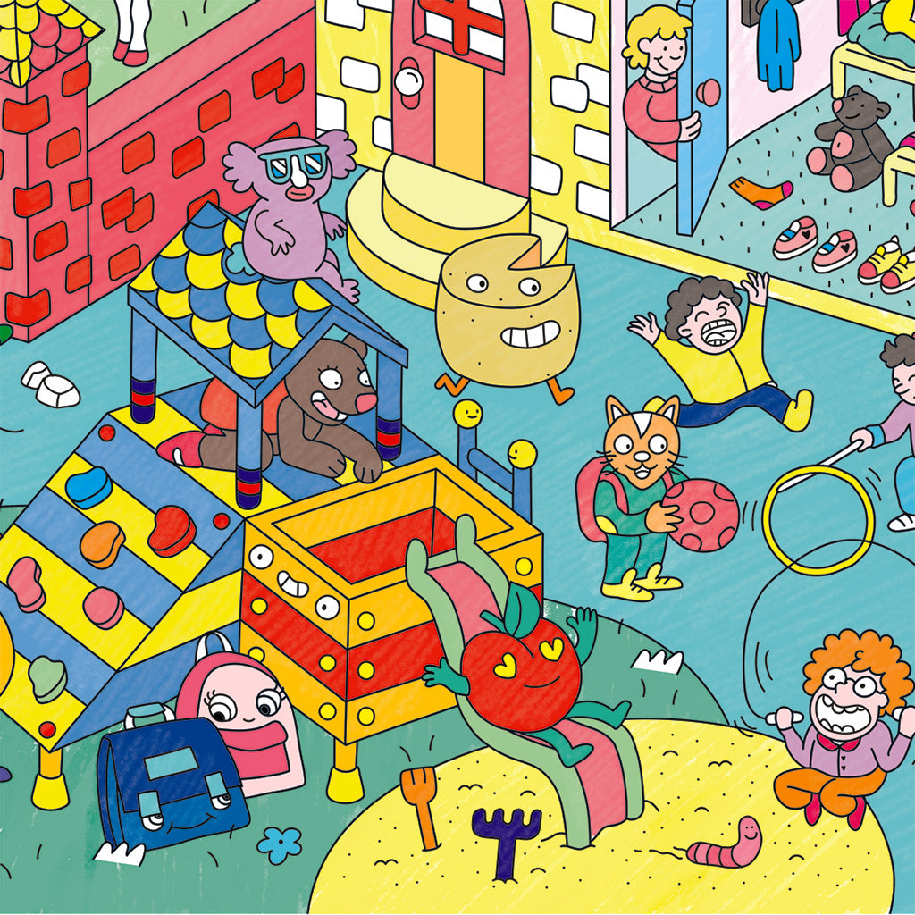 Omy Large Coloring Poster, 70 x 100 cm - Kids Life