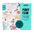 Omy stor plakat til farvelægning, 70 x 100 cm - Pony club