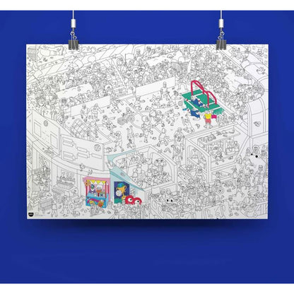 Omy Large Coloring Poster, Soccer