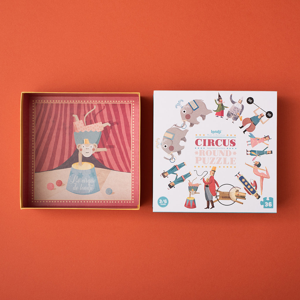 Londji Puzzle, Round, Circus Edition - 36 Pieces