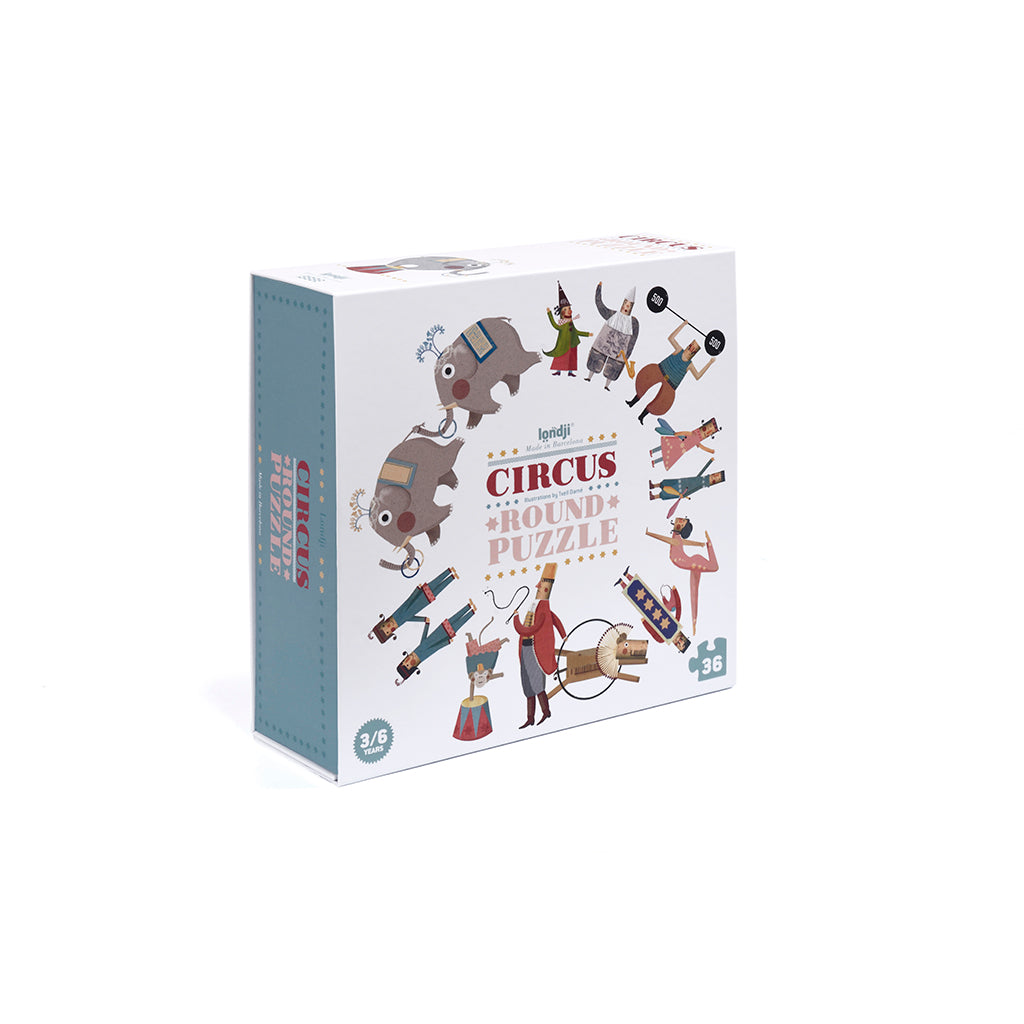 Londji Puzzle, Round, Circus Edition - 36 Pieces