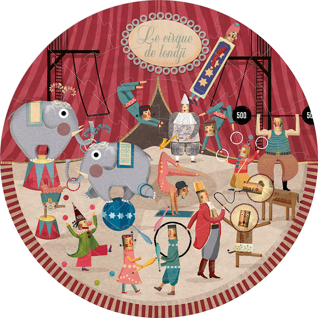 Londji Puzzle, Round, Circus Edition - 36 Pieces