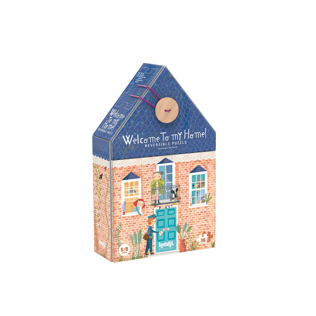 Londji puslespil, vendbart, Welcome to my home - 36 brikker 