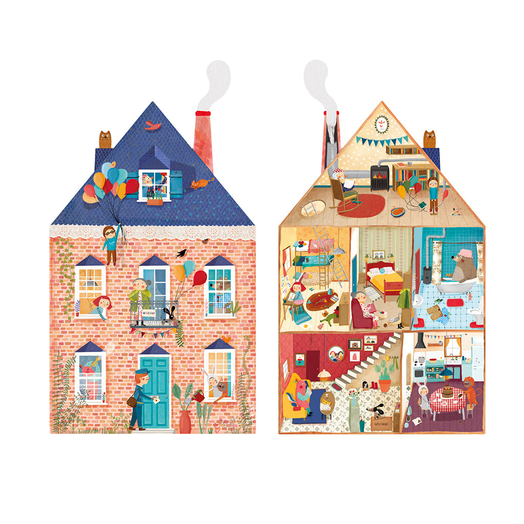 Londji Puzzle, Reversible, Welcome to My Home - 36 Pieces