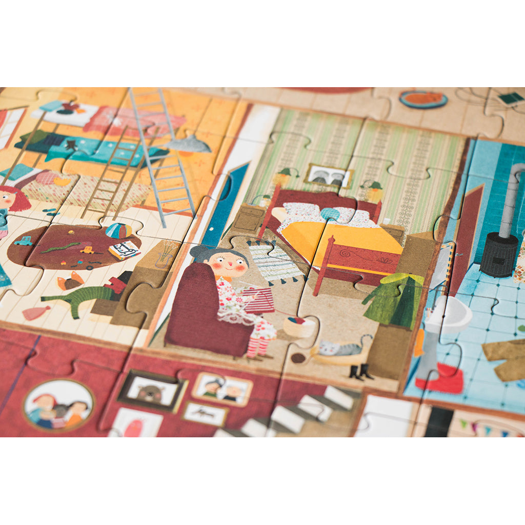 Londji Puzzle, Reversible, Welcome to My Home - 36 Pieces