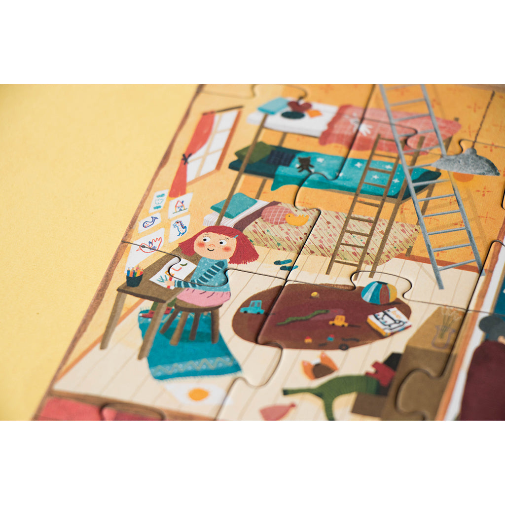 Londji Puzzle, Reversible, Welcome to My Home - 36 Pieces