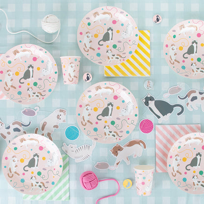 My Little Day Paper Cups, Set of 8 - Cat Theme