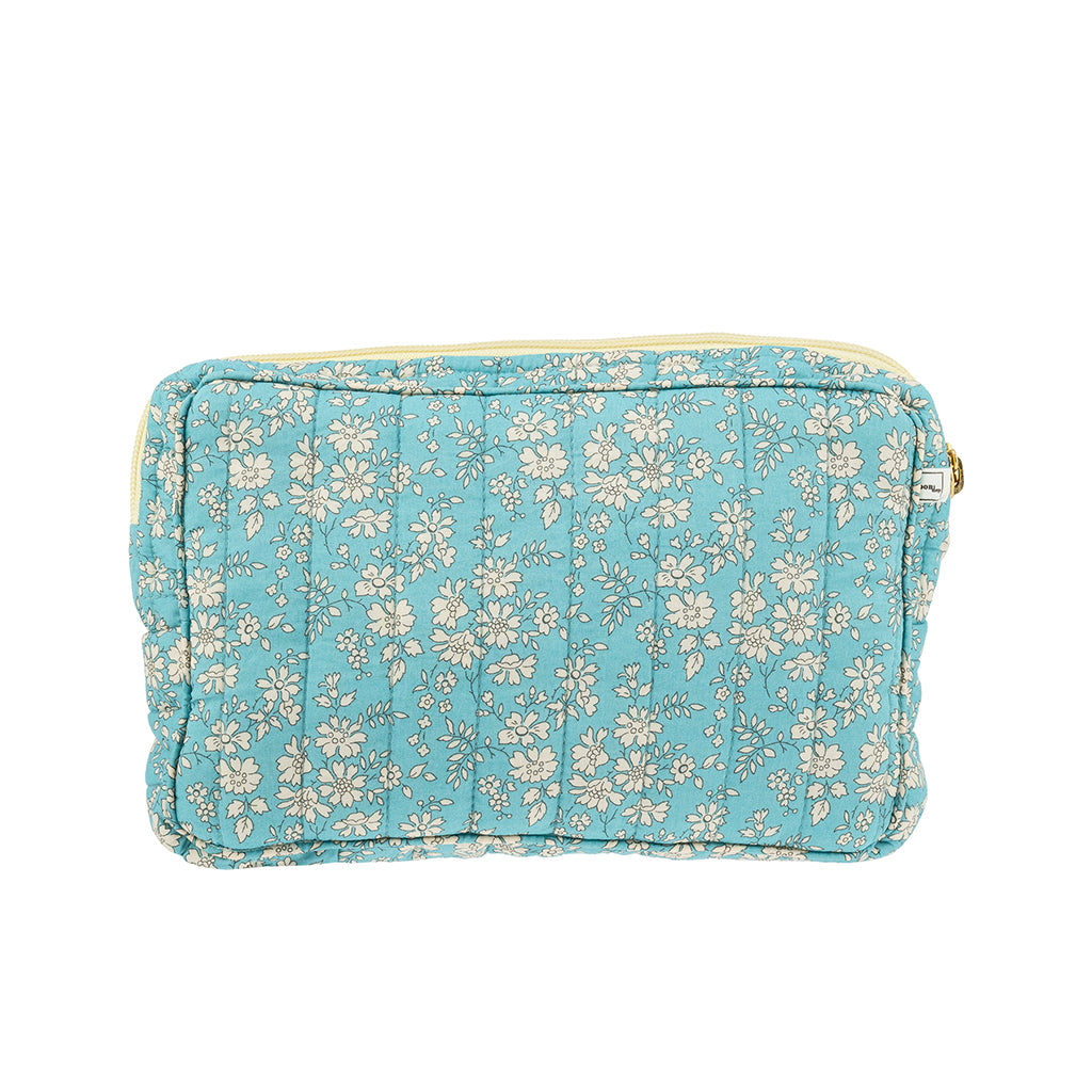 Bon Dep Small Pouch, Toiletry Bag featuring Liberty - Capel Soft Teal