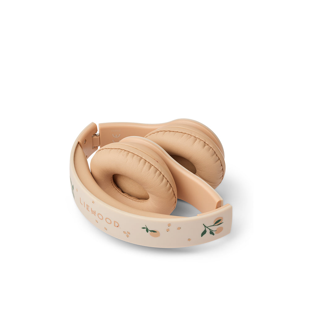 Liewood Quinn Wireless Headphones, Peach/Sea Shell