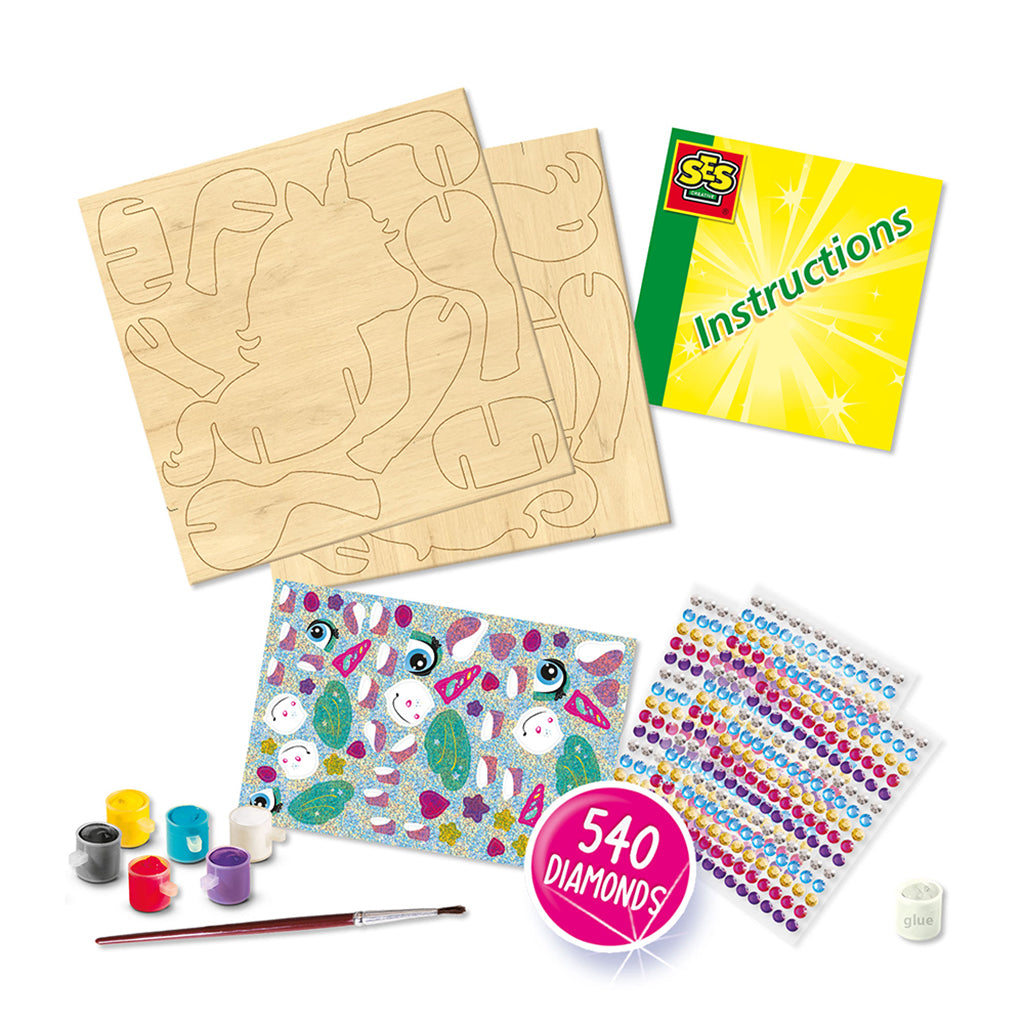 SES Creative, Diamond Mosaic - 3D Unicorn