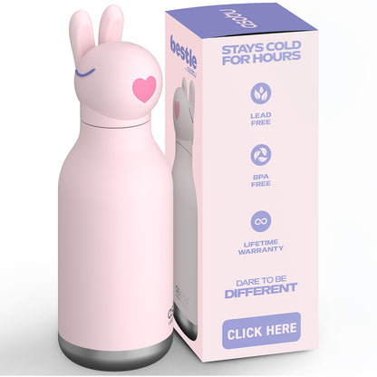 Asobu Bestie Animal termo drikkedunk, 460 ml. - Kanin