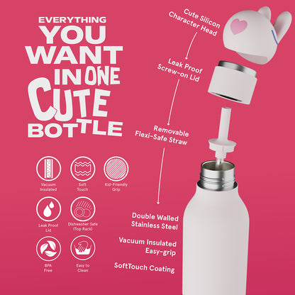 Asobu Bestie Animal termo drikkedunk, 460 ml. - Kanin