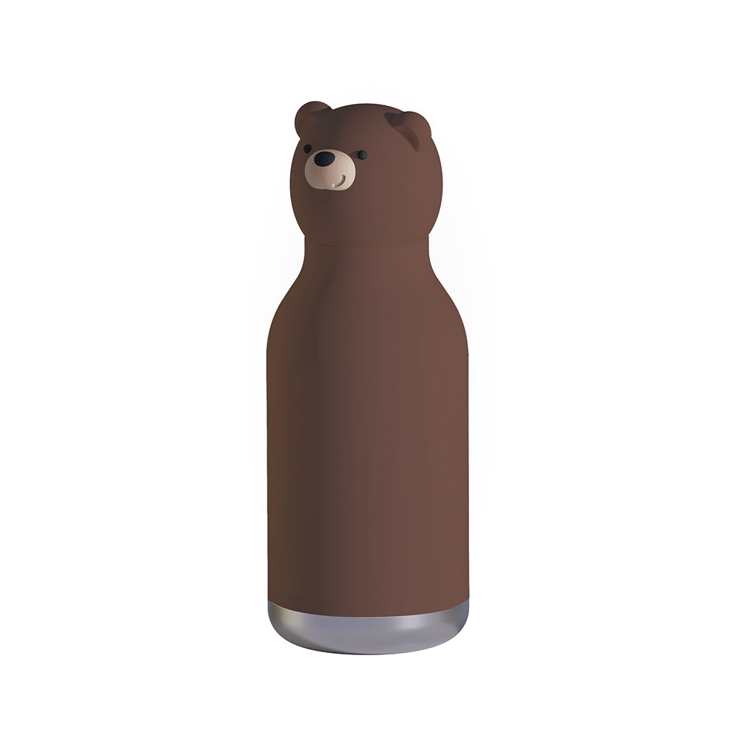 Asobu Bestie Animal termo drikkedunk, 460 ml. - Brun bjørn