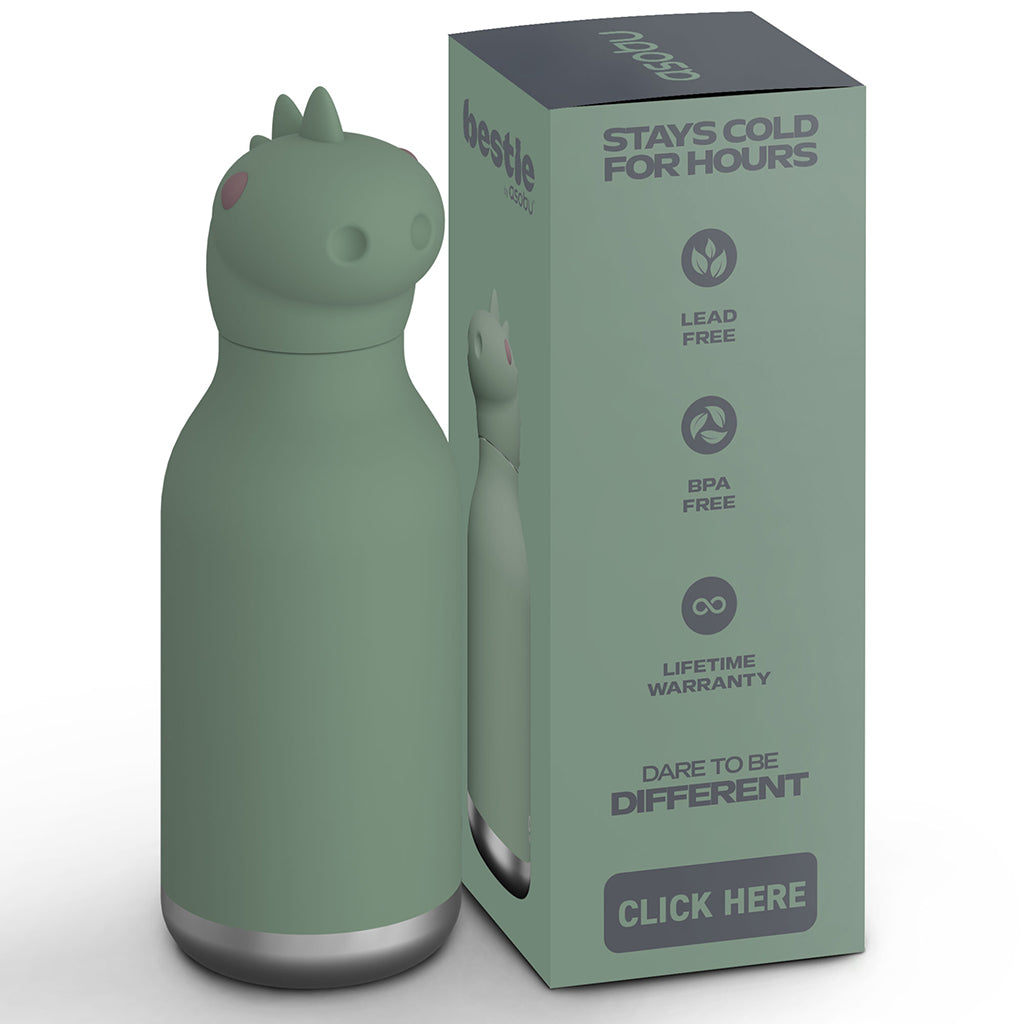 Asobu Bestie Animal termo drikkedunk, 460 ml. - Dinosaur
