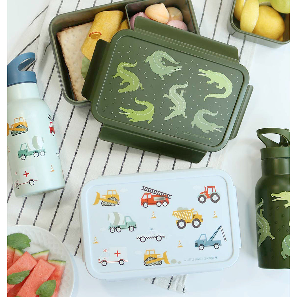 A Little Lovely Company Bento Lunchbox – Vehicles