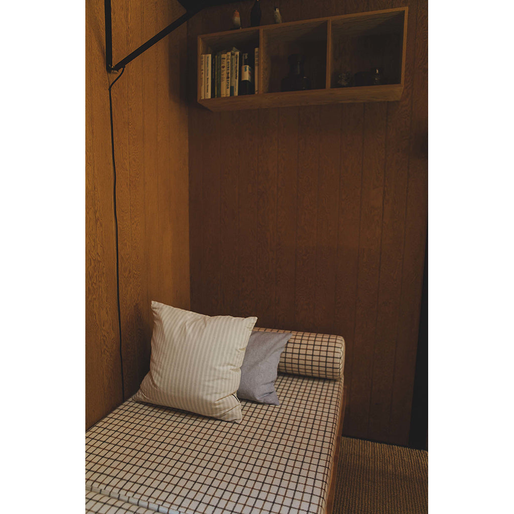 Studio Feder Sienna pude, 50 x 50 cm - Soft mint stripe