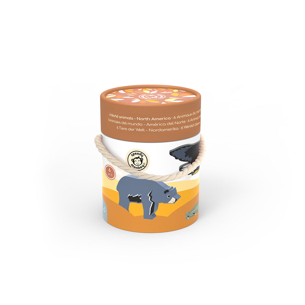 Speedy Monkey World map animal shelf