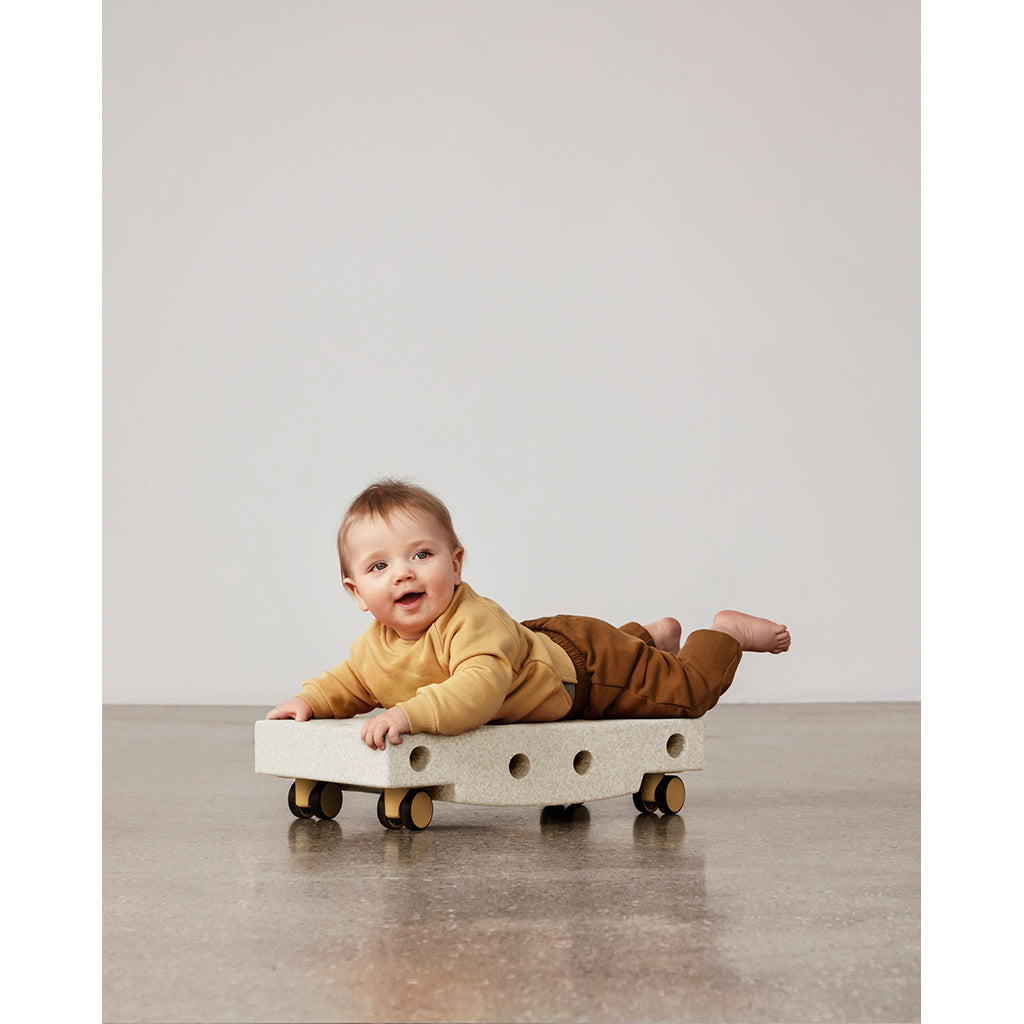 Modu Rullebræt, aktivitetslegetøj i skum, 5 dele - Sand Grey / Honey Yellow