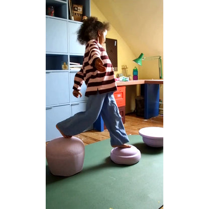 Stapelstein® Dynamic all Light violet, balance stool