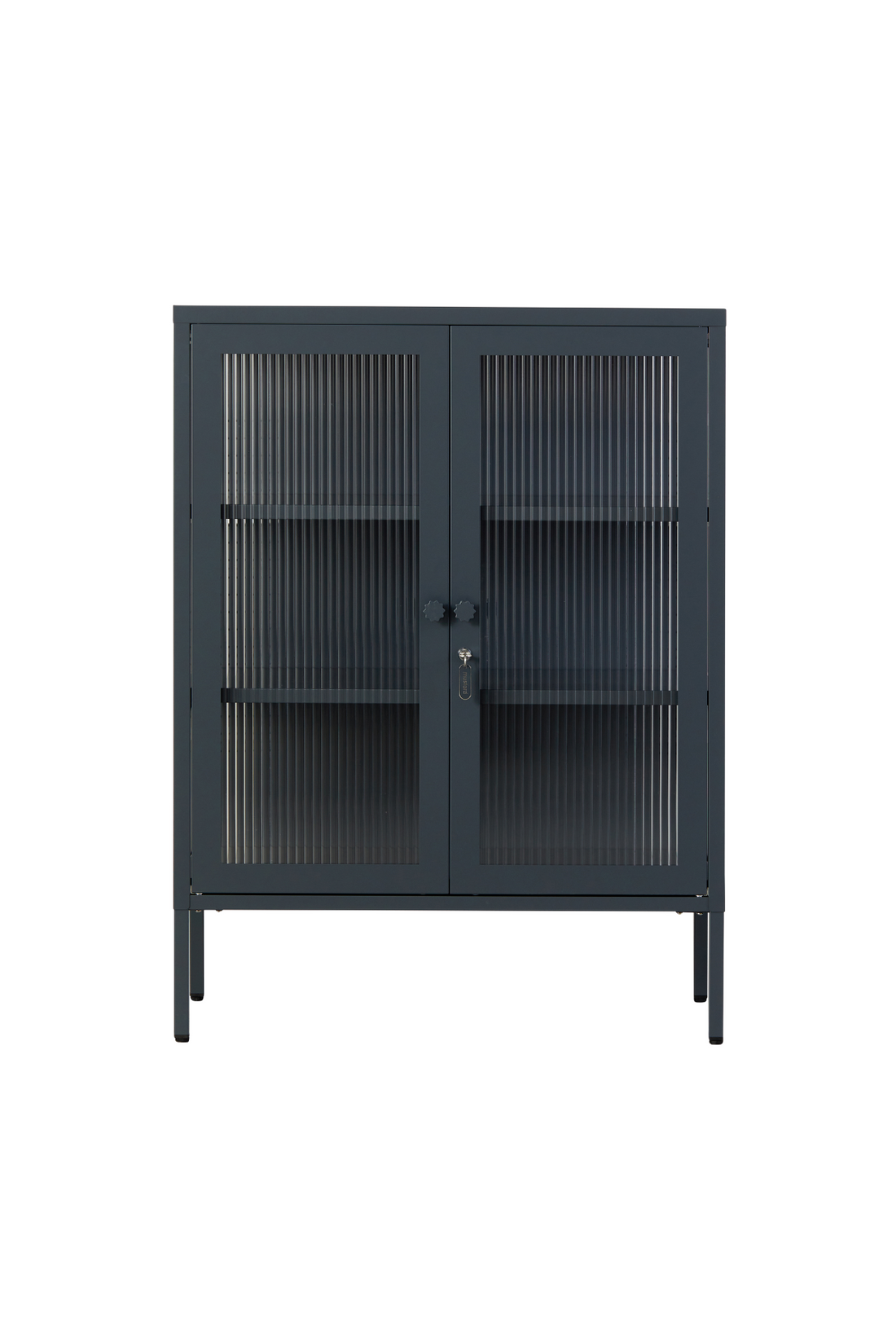 Mustard Made, The Mixer cabinet with glass doors in the color Slate