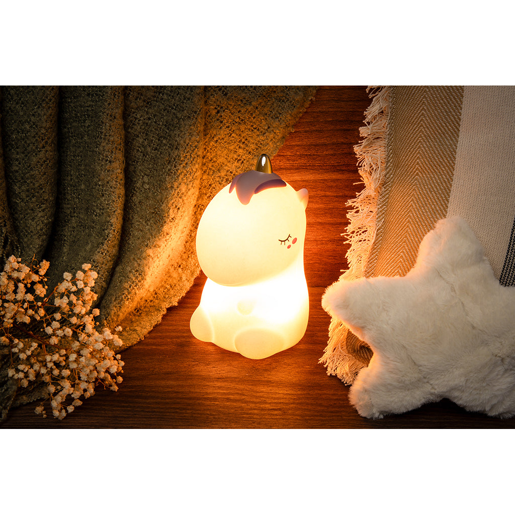 Little L. LED Night Lamp - Cosmo Unicorn Pink Glitter
