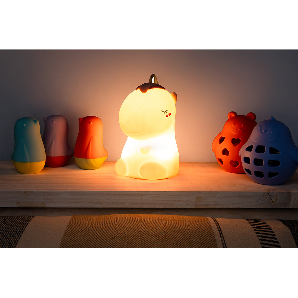 Little L. LED Night Lamp - Cosmo Unicorn Pink Glitter