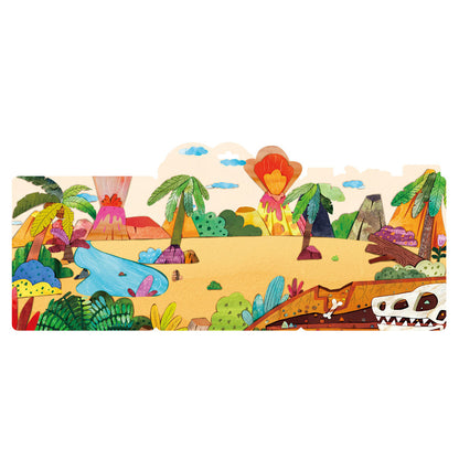 mierEdu -  Jelly Stickers 34 stk - Flytbare - Dinoland