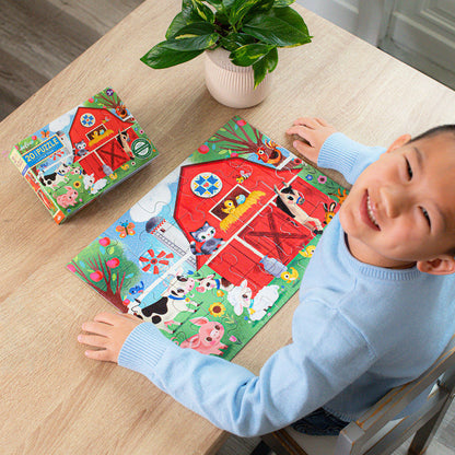 eeBoo 20-Piece Puzzle, The Little Farmstead