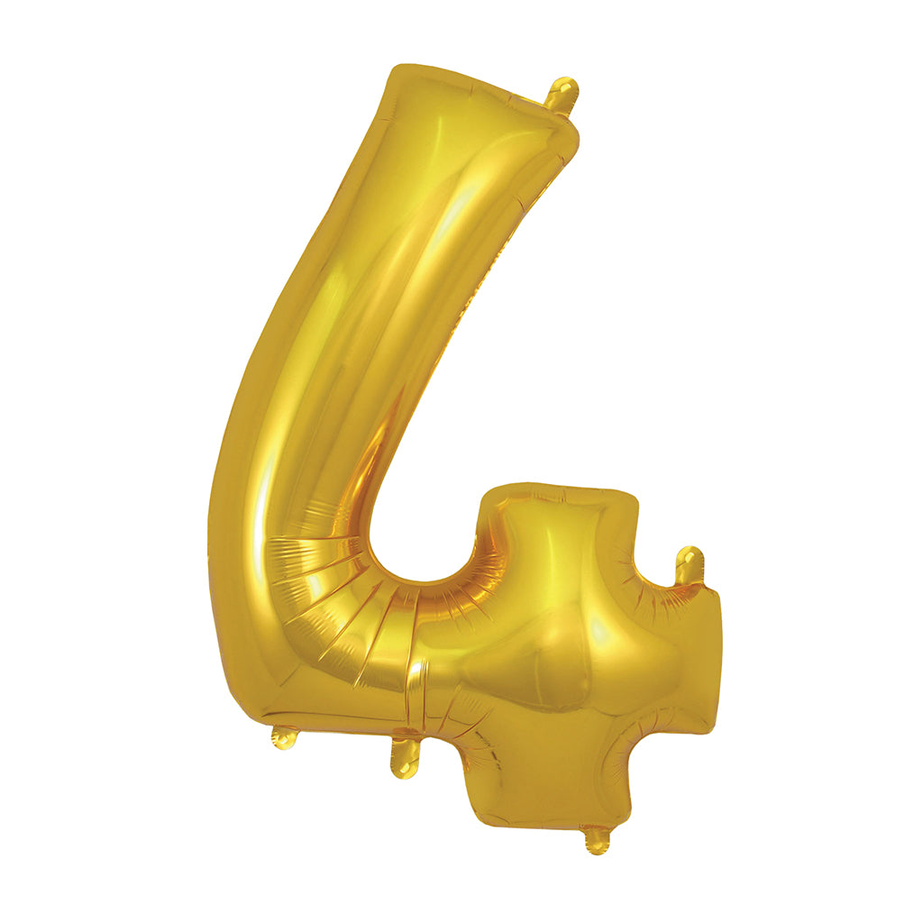 My Little Day, Giant Foil Number Balloon, Gold - 0-9
