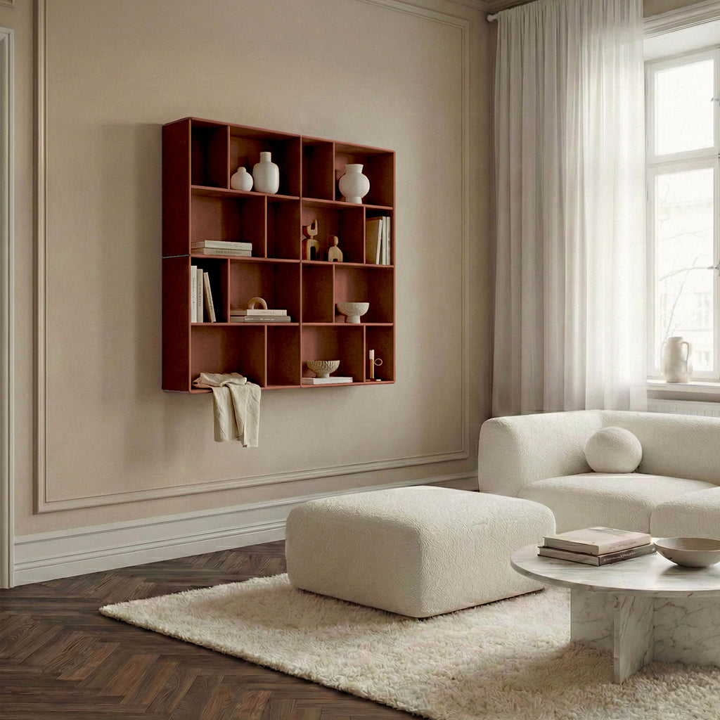 By Aulum Bronx vægreol, dybde 23 eller 33 cm -  Rusty