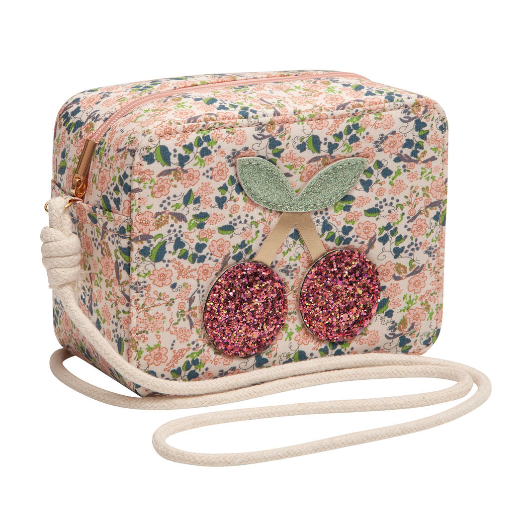 Mimi &amp; Lula skuldertaske med blomster og kirsebær design Florence