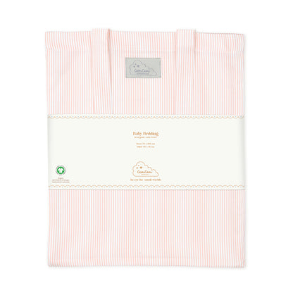 Cam Cam Baby Bedding Set, 70x100 cm - GOTS - Classic Stripes Rose