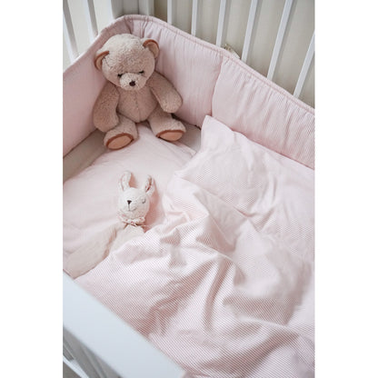 Cam Cam Baby Bedding Set, 70x100 cm - GOTS - Classic Stripes Rose